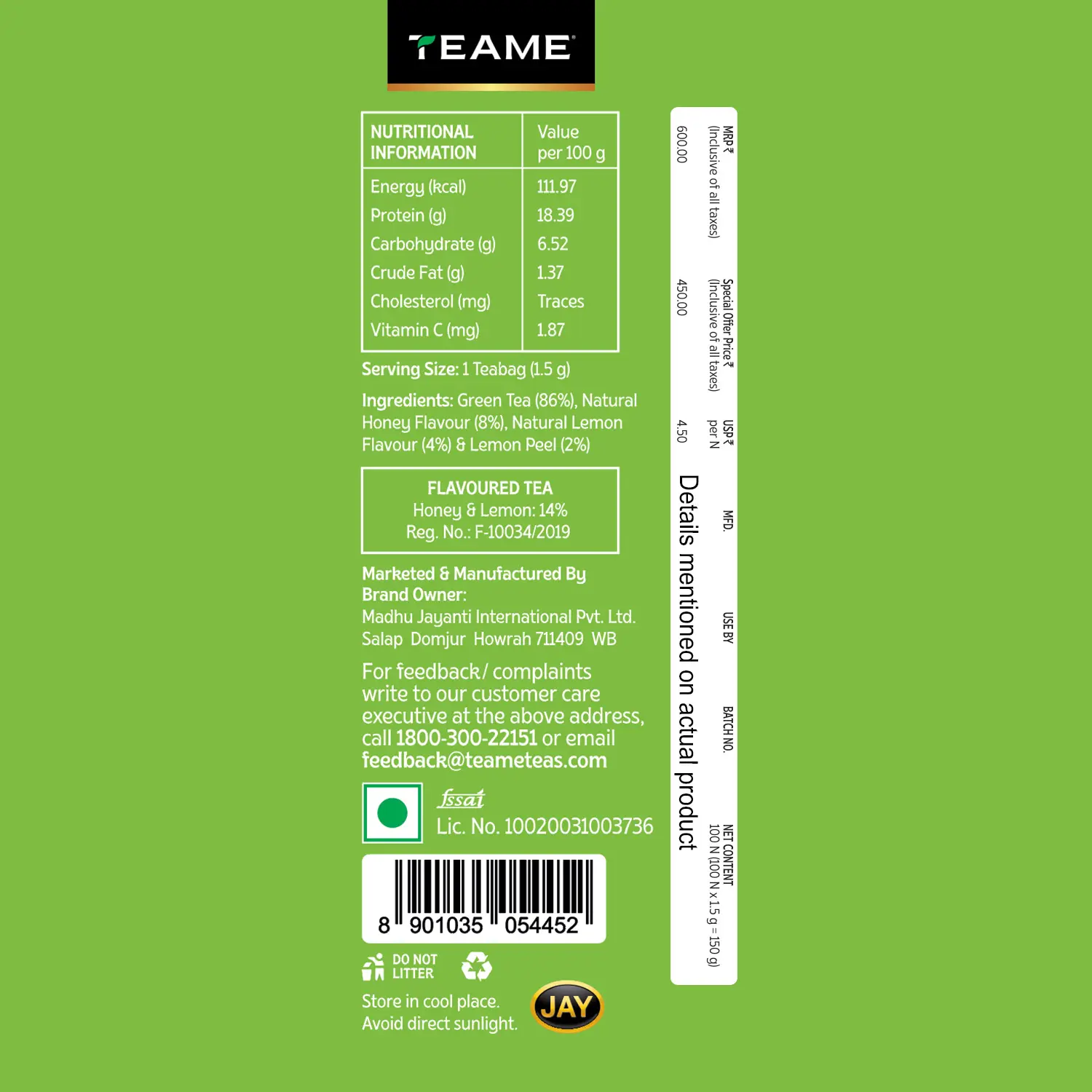 Honey Lemon Green Tea - Image 5